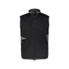 Gilet hiver softshell triple couche stretch multipoches Noir/gris anthracite – Dassy Fusion