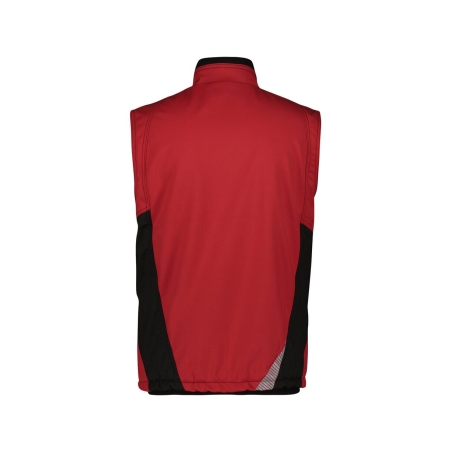Gilet hiver softshell triple couche stretch multipoches Rouge/noir – Dassy Fusion