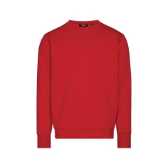Sweat-shirt de travail coton recyclé coupe regular Rouge – Dassy FIBRE