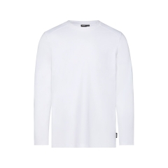 T-shirt manches longues de travail 60% coton UPF 50+ Blanc – Dassy FUND