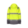Veste softshell haute visibilité triple couche capuche amovible Jaune/gris – Dassy Malaga Women