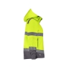Veste softshell haute visibilité triple couche capuche amovible Jaune/gris – Dassy Malaga Women