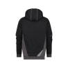 Sweat à capuche de travail coton zippé avec détails réfléchissants Noir/gris anthracite – Dassy Lunax