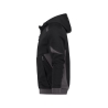 Sweat à capuche de travail coton zippé avec détails réfléchissants Noir/gris anthracite – Dassy Lunax