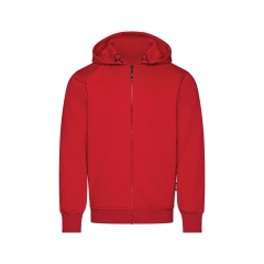 Sweat-shirt à capuche de travail zippé 300 g/m² Rouge – Dassy GRID