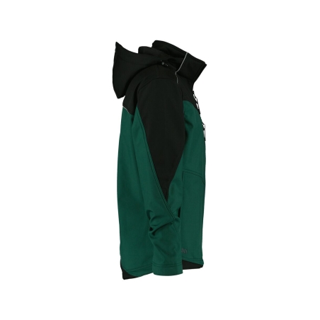 Veste softshell triple couche bicolore avec capuche amovible Vert/noir – Dassy Jakarta