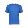 T-shirt de travail manches courtes col rond stretch coton Bleu azur/gris anthracite – Dassy Kinetic