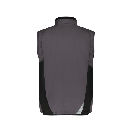 Gilet hiver softshell triple couche stretch imperméable Gris/noir – Dassy Fusion Next