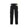 Pantalon de travail stretch multipoches adjusted fit Noir/jaune fluo coupe longue – Dassy Hong Kong