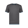 T-shirt de travail manches courtes col rond stretch coton Gris anthracite/bleu azur – Dassy Kinetic