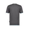 T-shirt de travail manches courtes col rond stretch coton Gris anthracite/bleu azur – Dassy Kinetic