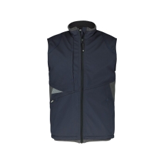 Gilet hiver softshell triple couche stretch imperméable Marine/gris – Dassy Fusion Next