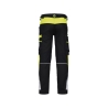 Pantalon de travail stretch multipoches adjusted fit Noir/jaune fluo coupe courte – Dassy Hong Kong