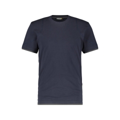 T-shirt de travail manches courtes col rond stretch coton Bleu nuit/gris anthracite – Dassy Kinetic