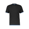 T-shirt de travail manches courtes col rond stretch coton Noir/bleu azur – Dassy Kinetic