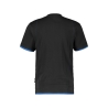 T-shirt de travail manches courtes col rond stretch coton Noir/bleu azur – Dassy Kinetic
