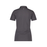 Polo de travail femme manches courtes coton piqué coupe cintrée Gris ciment – Dassy Leon Women