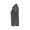 Polo de travail femme manches courtes coton piqué coupe cintrée Gris ciment – Dassy Leon Women