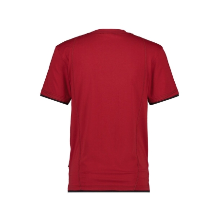 T-shirt de travail manches courtes col rond stretch coton Rouge/noir – Dassy Kinetic
