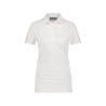 Polo de travail femme manches courtes coton piqué coupe cintrée Blanc – Dassy Leon Women