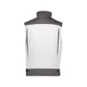 Gilet hiver bicolore multipoches doublure polaire Blanc/gris ciment – Dassy Hulst