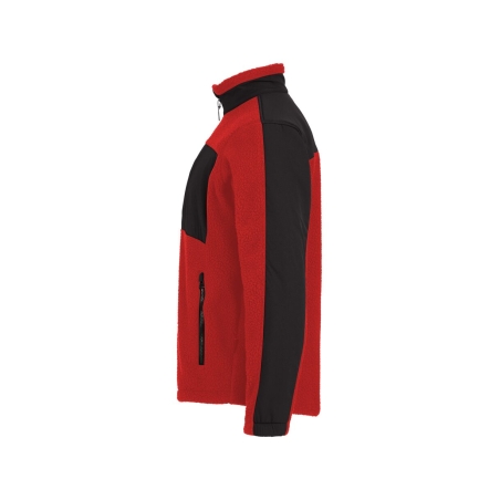 Veste polaire de travail zippée regular fit Rouge/noir – Dassy HAVEN