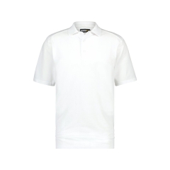 Polo de travail lavage industriel coton polyester piqué Blanc – Dassy Hugo
