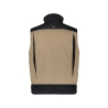 Gilet hiver bicolore multipoches doublure polaire Beige/noir – Dassy Hulst