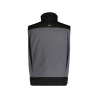 Gilet hiver bicolore multipoches doublure polaire Gris ciment/noir – Dassy Hulst