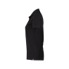 Polo de travail femme manches courtes coton piqué coupe cintrée Noir – Dassy Leon Women