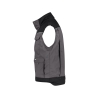 Gilet hiver bicolore multipoches doublure polaire Gris ciment/noir – Dassy Hulst