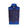 Gilet hiver bicolore multipoches doublure polaire Marine/bleu roi – Dassy Hulst