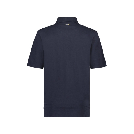 Polo de travail lavage industriel coton polyester piqué Marine – Dassy Hugo