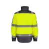 Veste hiver haute visibilité imperméable classe 3 matelassée Jaune fluo/gris ciment – Dassy Lima