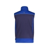 Gilet hiver bicolore multipoches doublure polaire Marine/bleu roi – Dassy Hulst
