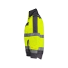 Veste hiver haute visibilité imperméable classe 3 matelassée Jaune fluo/gris ciment – Dassy Lima