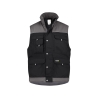 Gilet hiver bicolore multipoches doublure polaire Noir/gris ciment – Dassy Hulst