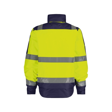 Veste hiver haute visibilité imperméable classe 3 matelassée Jaune fluo/marine – Dassy Lima