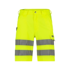 Bermuda de travail haute visibilité classe 2 multipoches Jaune fluo – Dassy Idaho