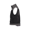 Gilet hiver bicolore multipoches doublure polaire Noir/gris ciment – Dassy Hulst