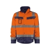 Veste hiver haute visibilité imperméable classe 3 matelassée Orange fluo/marine – Dassy Lima