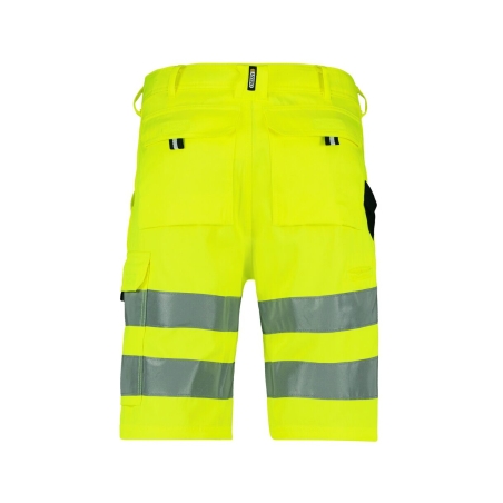 Bermuda de travail haute visibilité classe 2 multipoches Jaune fluo – Dassy Idaho