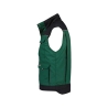 Gilet hiver bicolore multipoches doublure polaire Vert/noir – Dassy Hulst