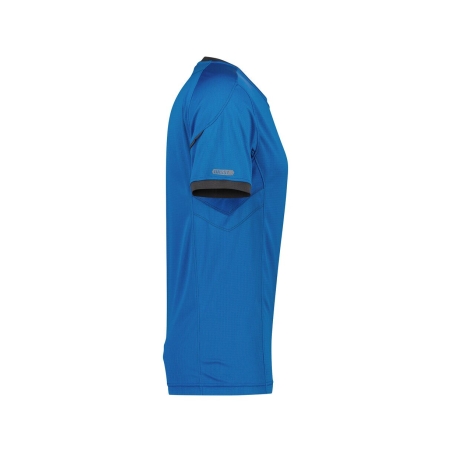 T-shirt de travail manches courtes anti-UV UPF 50+ respirant Bleu azur/gris anthracite – Dassy Nexus