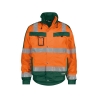 Veste hiver haute visibilité imperméable classe 3 matelassée Orange fluo/vert – Dassy Lima
