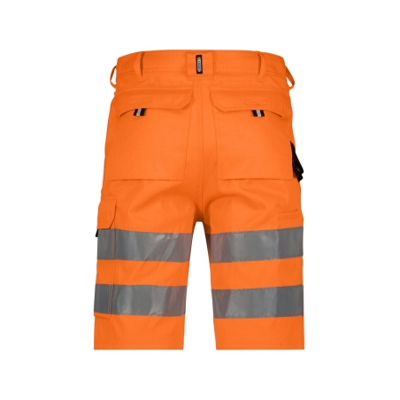 Bermuda de travail haute visibilité classe 2 multipoches Orange fluo – Dassy Idaho