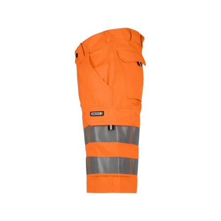 Bermuda de travail haute visibilité classe 2 multipoches Orange fluo – Dassy Idaho