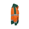 Veste hiver haute visibilité imperméable classe 3 matelassée Orange fluo/vert – Dassy Lima