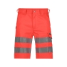 Bermuda de travail haute visibilité classe 2 multipoches Rouge fluo – Dassy Idaho