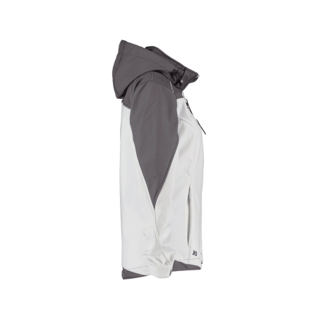 Veste softshell triple couche coupe cintrée femme Blanc/gris ciment – Dassy Jakarta Women